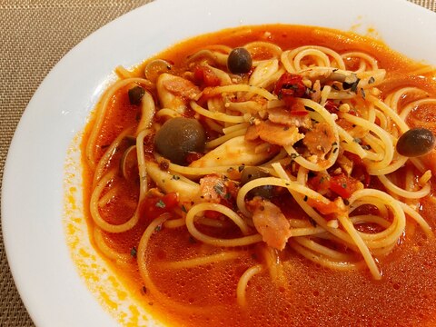 ⭐辛口トマトのスープスパゲティ⭐